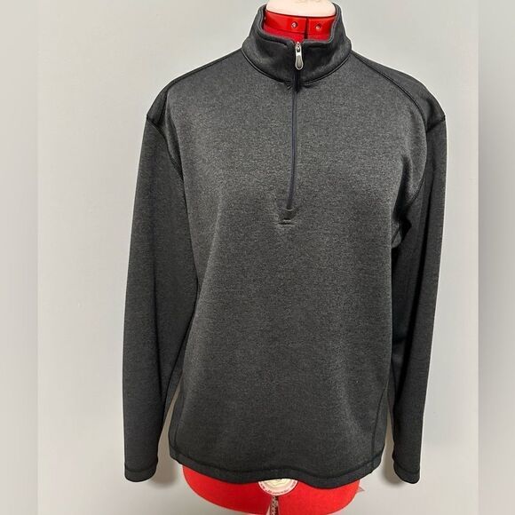 Pebble Beach performance grey sweatshirt. Zipper on the front. Size small - Picture 1 of 5